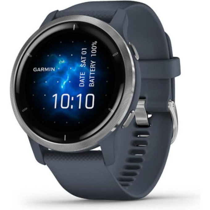 Часы GARMIN VENU BLACK WITH SLATE HARDWARE 010-02173-04